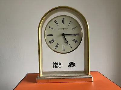 MSNBC & CNBC Desk/Mantel Clock By Howard Miller Vintage - Working • $50