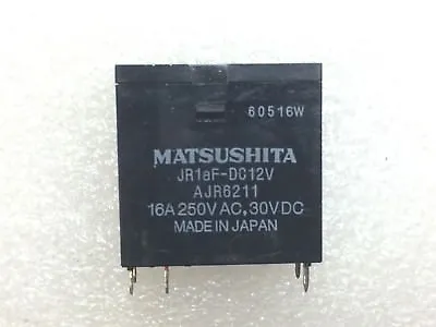 Jr1af-dc12v Matsushita Relay Gen Purpose Spst 16a 12v 1 Unit • $13.50