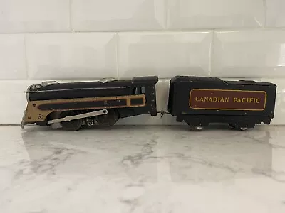 Marx Locomotive 495 1941 & Canadian Pacific Tender 0-4-0. O Gauge • $45