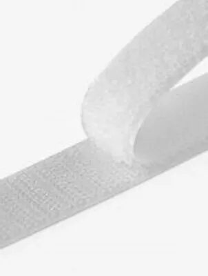 1 In 2in& 4in White Sew On Hook & Loop Set Non-Adhesive Tape • $139.99