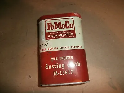 Vintage Empty Tin Can FOMOCO Ford Dusting Cloth • $29.99