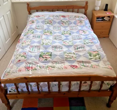 Classic Patchwork Bedspread Quilt 210cm Square • £39.99