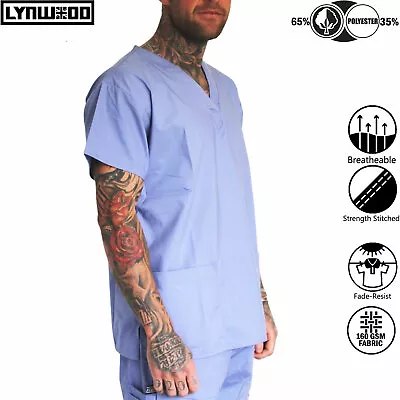 £11.99 • Buy Lynwood Men's Scrub Trousers Medical Dental Nurses Uniform Gents Pants XS-4XL