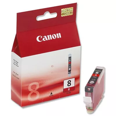 Genuine OEM Canon CLI-8R 8R RED For Pixma Pro 9000 Ink Cartridge 0626B007AA • £9.97