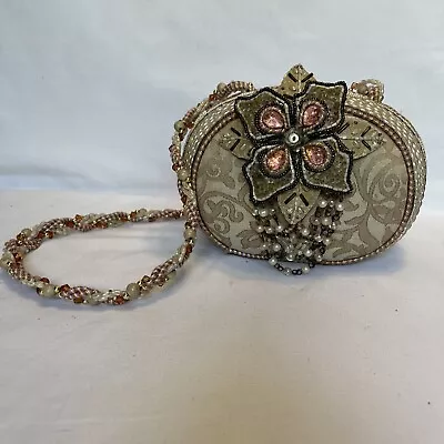 Mary Frances Handbag Small Multi-color Purse/Pocketbook Floral Beads Strap • $40