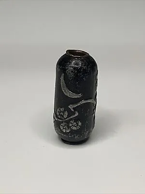 Antique Ojime Crescent Moon Tree Bead Meiji Japan Netsuke Inro Mixed Metals • £327.78