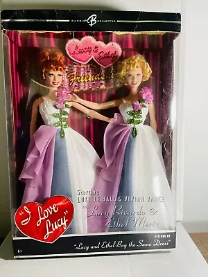 New! 2006 I Love Lucy Lucy And Ethel Buy The Same Dress Barbie Set! Gorgeous! • $75.99