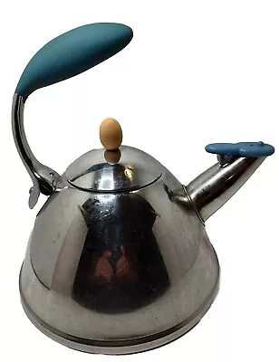 Michael Graves Spinning Whistle Tea Pot 18-10 Stainless Steel Made No Whistle • $50