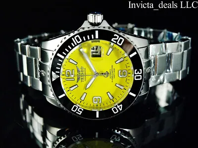 Tresod Men's Ocean Master AUTOMATIC Yellow Dial Sapphire Crystal 300M SS Watch • $99.99