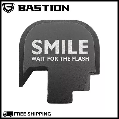 REAR SLIDE BACK PLATE COVER FOR SMITH WESSON M&P 9/.40 Shield Wait Smile Logo • $18.70