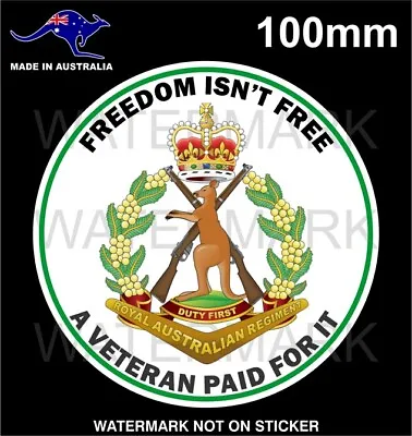 Australian Army Veterans Sticker Defence Force Rising Sun Anzac Soldier • $5.99