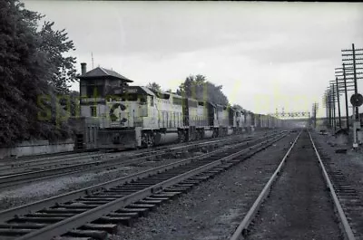 BO Baltimore & Ohio EMD GP38 #3807 Passing Excee Tower - Vtg Railroad Negative • $19.45