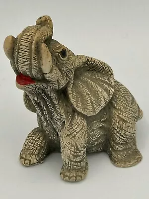 Elephant Figurine Marty Style Gray 1989 • $9.98