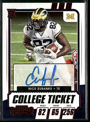 2021 Panini Contenders Draft Picks #265 Nick Eubanks Michigan Wolverines • $2.99