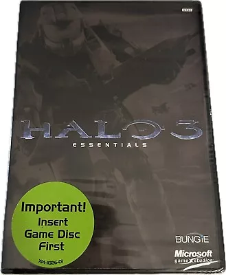 Halo 3 Essentials (Microsoft Xbox 360 DVD 2007) Brand New & Sealed • $19.45