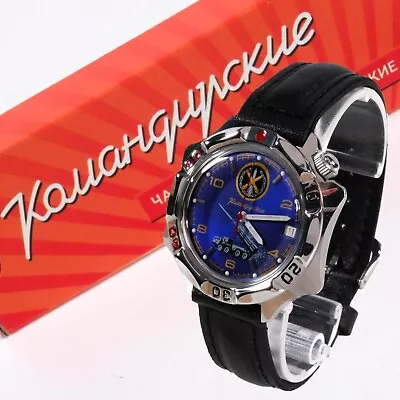 VOSTOK KOMANDIRSKIE 2414 / 531772 RUSSIAN Mechanical Military Watch • $73.90