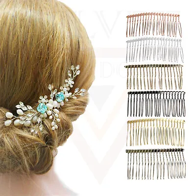 Hair Combs 20 Teeth Wire Comb Hair Slide Comb For Decorative Hair Accessories • £4.99