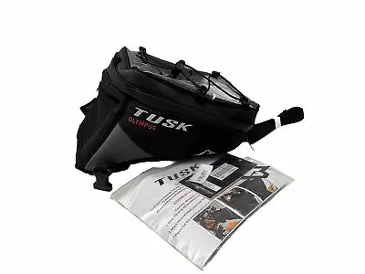 Tusk Olympus Tank Bag Small Black/Grey Motorcycle Adventure Enduro 1930890001 • $78