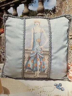 Art Deco Lady Cushion Vintage Cross Stitch Design Chart • £1.99