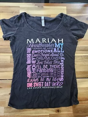 2015 Mariah Carey T Shirt Las Vegas Residency Caesars Palace Concert Size L • $16