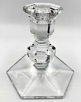 $29.99 • Buy VAL ST LAMBERT GARDENIA CRYSTAL 4 5/8in CANDLE HOLDER CANDLESTICK; EXCLNT COND