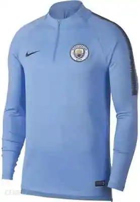 Mens Fc Manchester City 2018/2019 Training Football Soccer Shirt Jersey Size L • $84.99