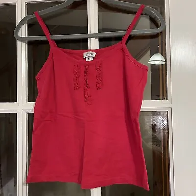 Mackays Para Red Frill Camisole Top Size M • £1.95