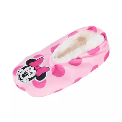 New Textiel Trade Girl's Disney Minnie Mouse & Polka Dots Anti-Slip Slippers • $19.94