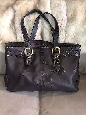 Large COUNTRY ROAD Brown Leather Tote/Shoulder Bag / Handbag Great Condition • $120