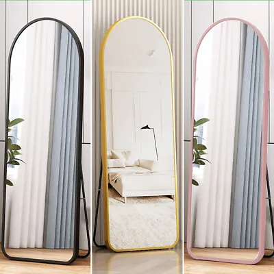 £35.95 • Buy Full Length Mirror Free Standing Tilting & Wall Mounted Bedroom Dressing Mirrors