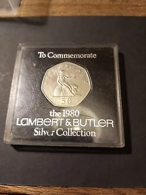 Cased 1980 Lambert And Butler Silver Collection 50 Pence Tobacciana  • £5