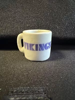 Minnesota Vikings Logo 1-1/4  Mini Ceramic Mug Football Souvenir Collectible • $6