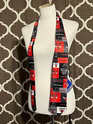 Vintage Chicago Bulls Tie NBA Basketball Ralph Marlin Michael Jordan Y2K NEW! • $9.98