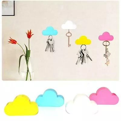 £4.15 • Buy 1 Pc Home Kit Cute Cloud Shape Magnetic Key Hook Wall Holder Hangers Decor H4V0