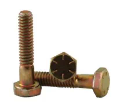 3/8 -24 X 6  Grade 8 Zinc Yellow Hex Head Cap Screw • $1.25