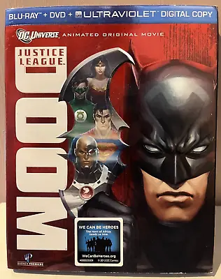 Justice League Doom Blu Ray + DVD Set - DC Animated Movie - Batman Superman • $49.99