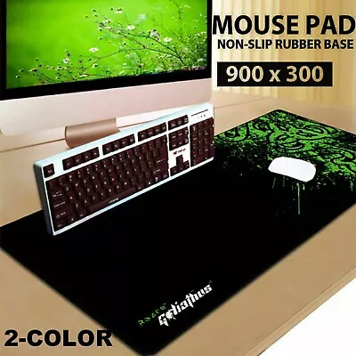 Razer Mouse Pad Gaming Mat Desk Extended Wide Keyboard Pad Speed MousePad Large • $14.49