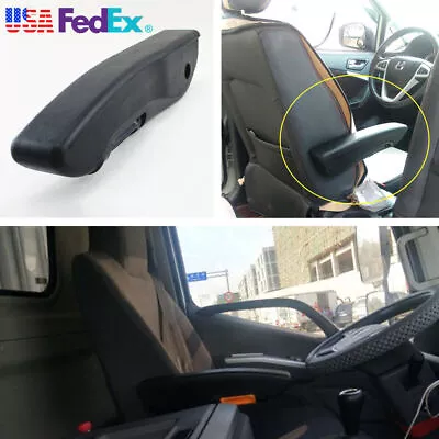 Adjustable ABS Car Seat Console Box Arm Rest Armrest Black PU Leather Right Side • $43.19