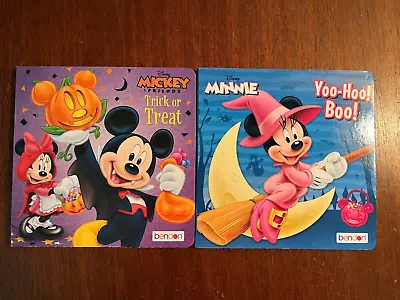 Disney Mickey Mouse Minnie Mouse Trick Or Treat You-Hoo Boo! Board Books Set • $4