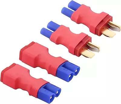 4Pcs T-Plug Deans Style To EC2 Male Female RC Connector Adapter(E13-4) • $14.70