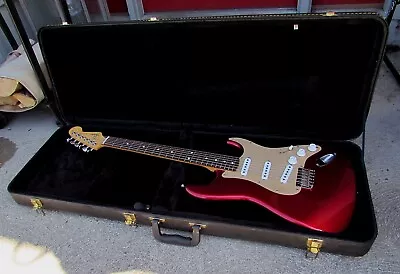 1984 1987 Fender Stratocaster Japan Candy Apple Red W. Hardshell Case • $1099
