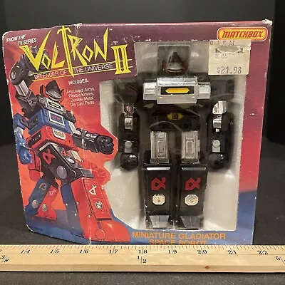 Vintage RARE 1984 Matchbox Voltron II Gladiator Space Robot Sealed - (Black) • $179.99