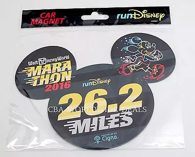 Disney RunDisney 2016 Walt Disney World Marathon 26.2 Miles Car Magnet • $4.92