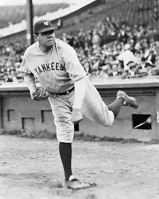 1930 New York Yankees BABE RUTH 8x10 Photo Glossy Baseball Print Pitching Poster • $4.99