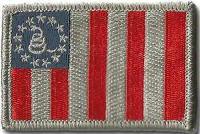 Hook Compatible Fastener Compatible Patch Gadsden Sons Of Liberty SBD SLVR   • $5.95