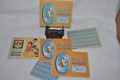 10 S & H QUICK SAVER GREEN & BLUE CHIP & LICATA'S STAMP BOOKS FULL 1960's  • $38.86