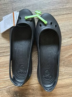 Crocs Kadee Women's Flat Size 8 - Black • $8