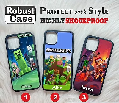 Personalised Shockproof Cover Phone Case Apple IPhone Samsung /Gel TPU Kids Gift • £9.99