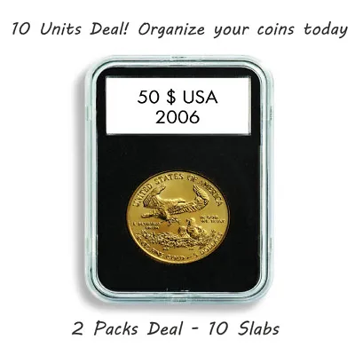 10 Lighthouse Coin Slabs Holders Capsule Quickslab 39mm Canadian Silver Maple  • $23.20