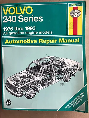 HAYNES 97020 (270) Automotive Repair Manual Volvo 240 Series 1976 To 1993 • $14.99